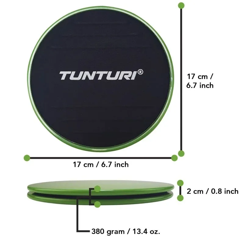 Vingrošanas komplekts TUNTURI Resistance & Core Sliders Set