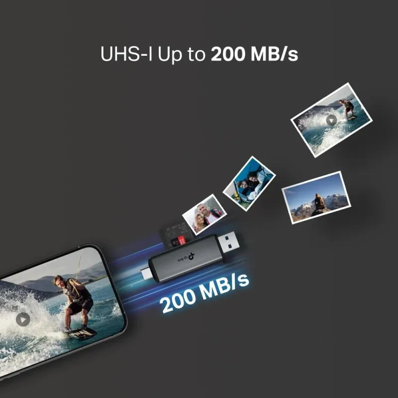 Memory reader usb-c sd&microsd-ua430d tp-link