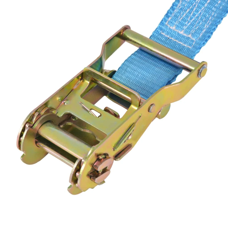 vidaXL kravu stiprināšanas siksna ar sprūdratu, 10 gab., 2 t, 6mx38 mm