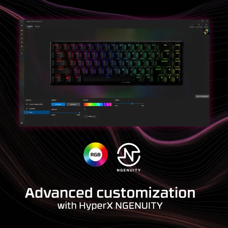 Keyboard alloy origins 65-nor 4p5d6anuuw hyperx