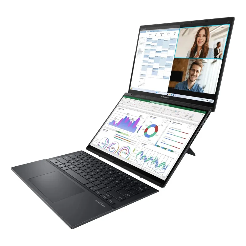 Notebook-ASUS-ZenBook Series-DUO-UX8406CA-PZ009W-CPU Core Ultra-U9-285H-2900 MHz-14-Touchscreen-2880x1800-RAM 32GB-LPDDR5x-SSD