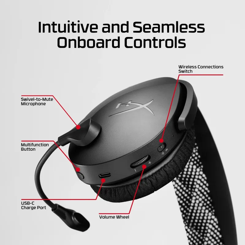 Headset hyperx cloud jet-wrl gam blu am7a0aa hyperx