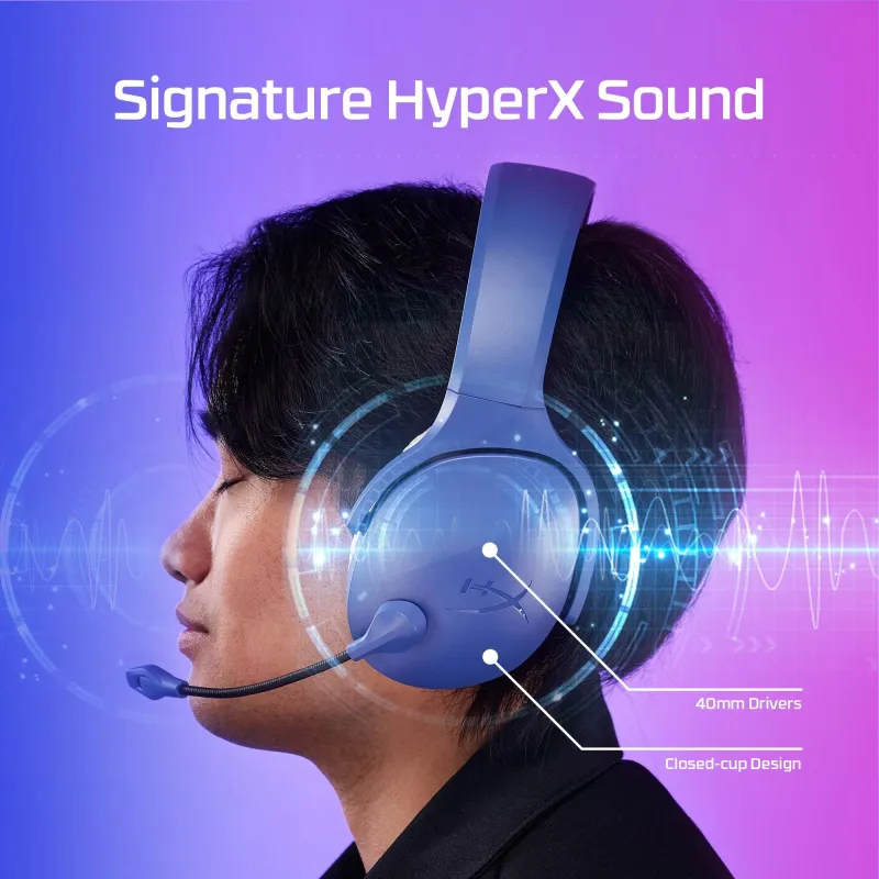 Headset hyperx cloud jet-wrl gam blu am7a0aa hyperx
