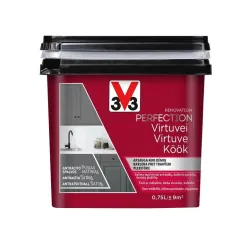 Emaljas krāsa V33 Perfection Kitchen. 0.75 l. antracīta