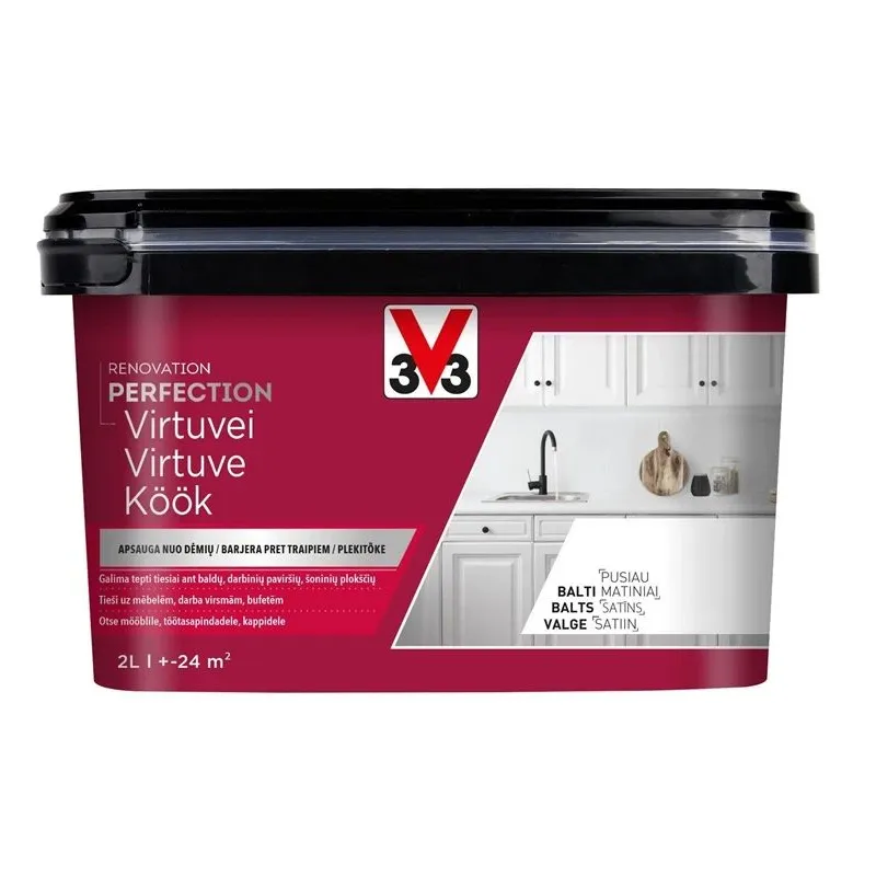 Krāsa virtuvei perfection2l balti