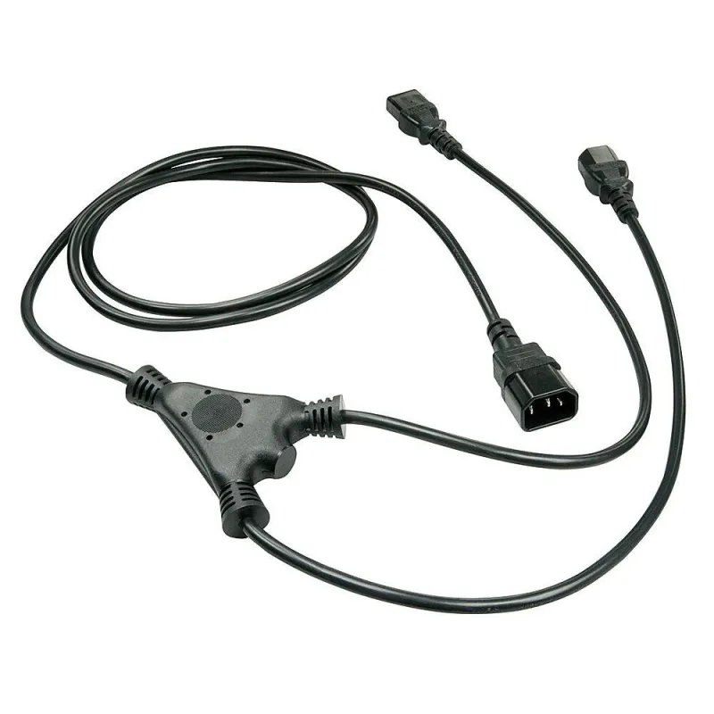 Cable power c14 to 2 x c13-1m 30363 lindy