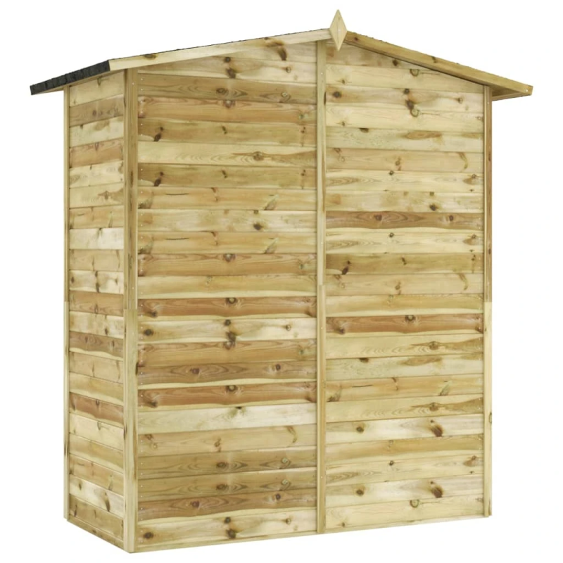 vidaXL dārza šķūnis, impregnēts priedes koks