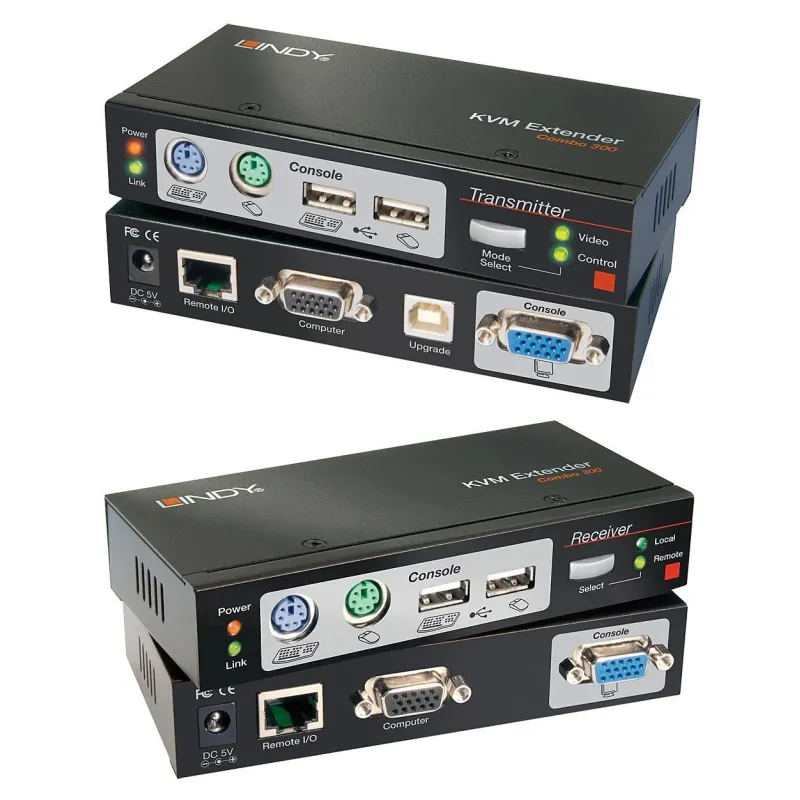 I-o kvm extender ps-2&usb 300m-39378 lindy