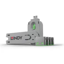 Usb port blocker 4pack-green 40451 lindy