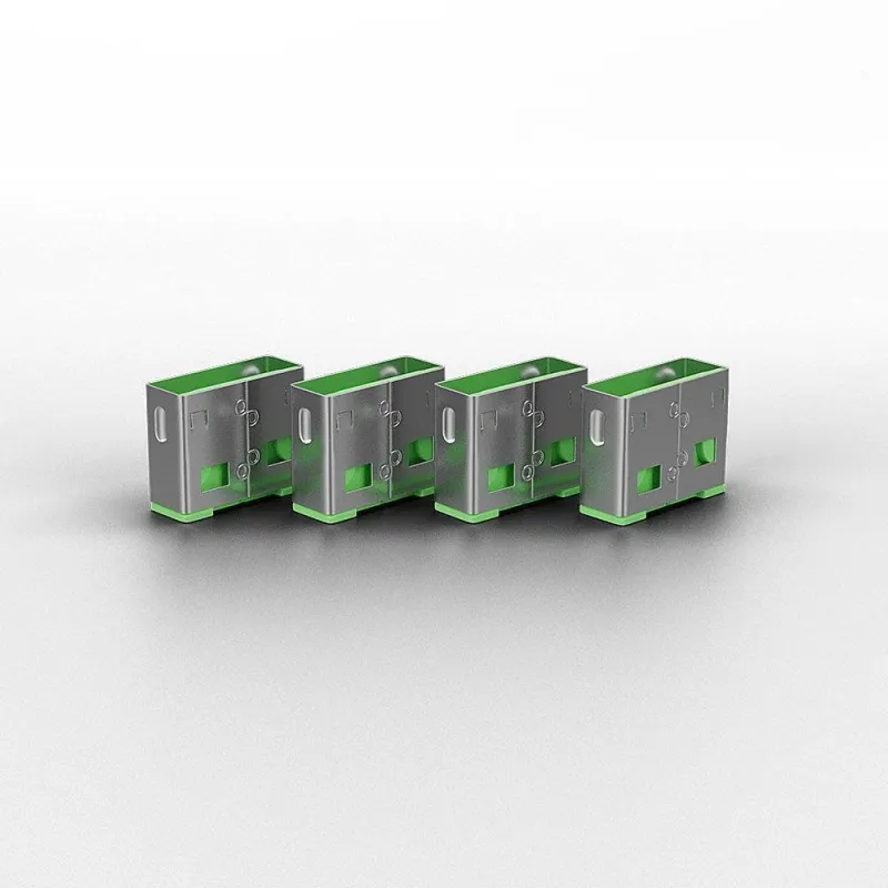 Usb port blocker 4pack-green 40451 lindy