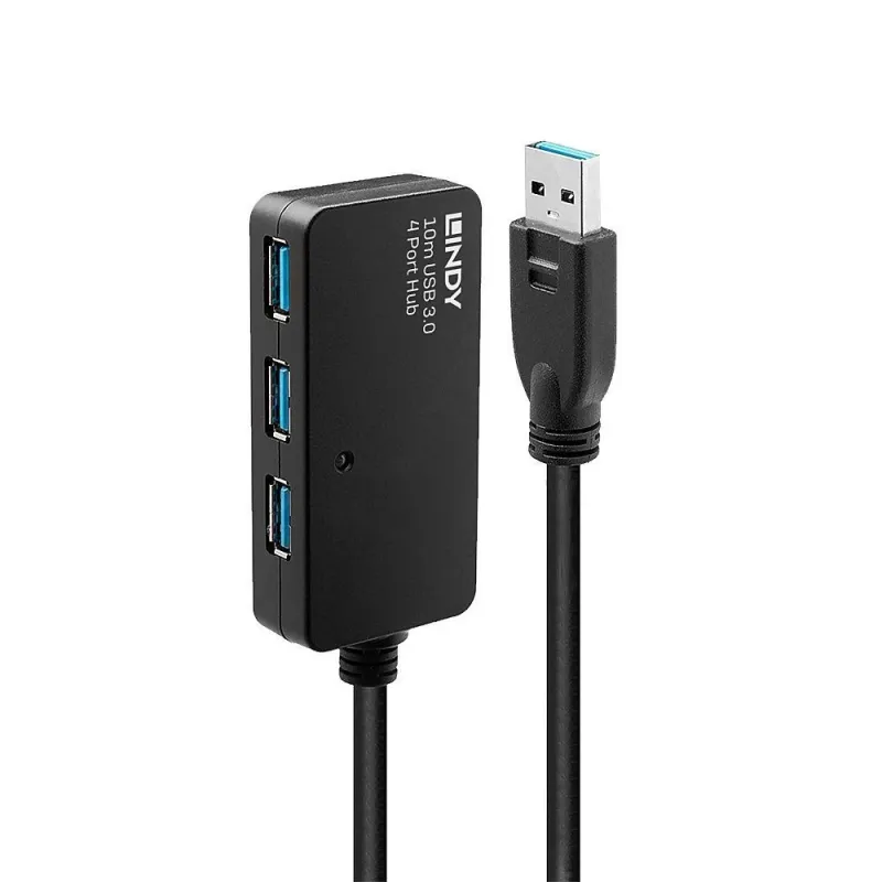 Cable usb3 extension hub 10m-active 43159 lindy