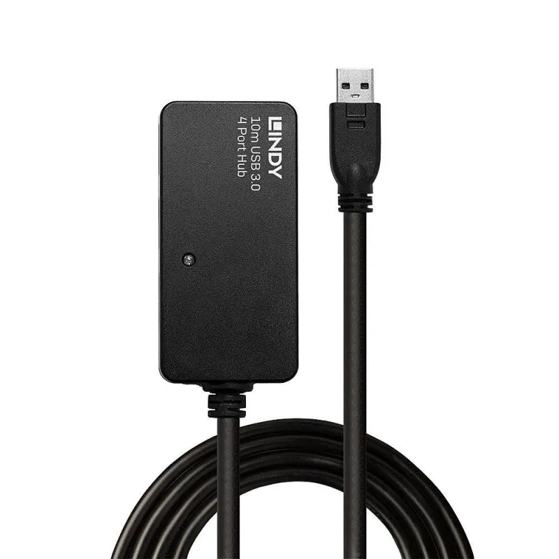 Cable usb3 extension hub 10m-active 43159 lindy