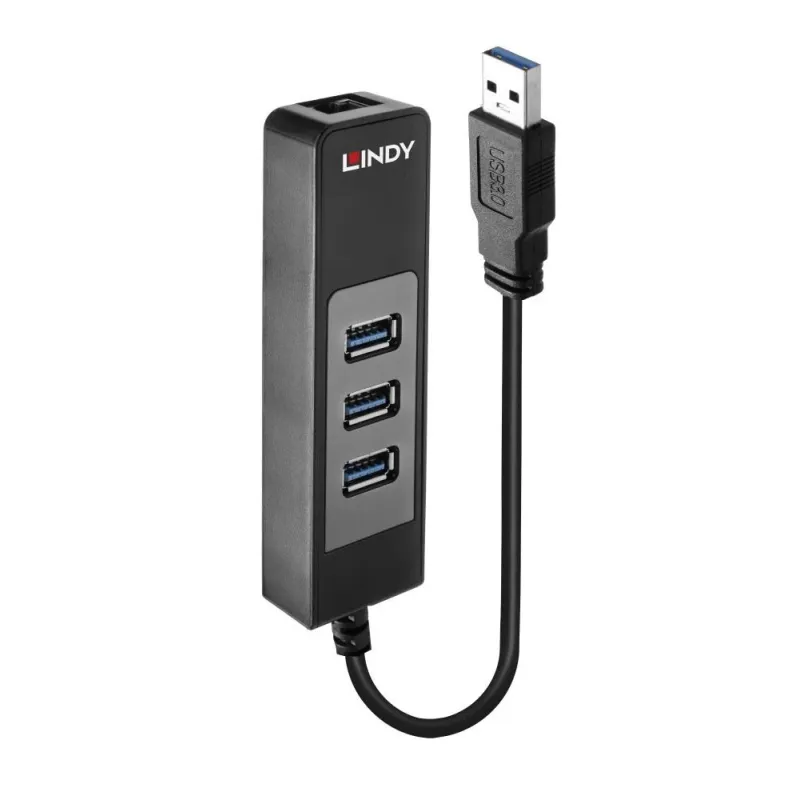 I-o hub usb3 & lan adapter-43176 lindy
