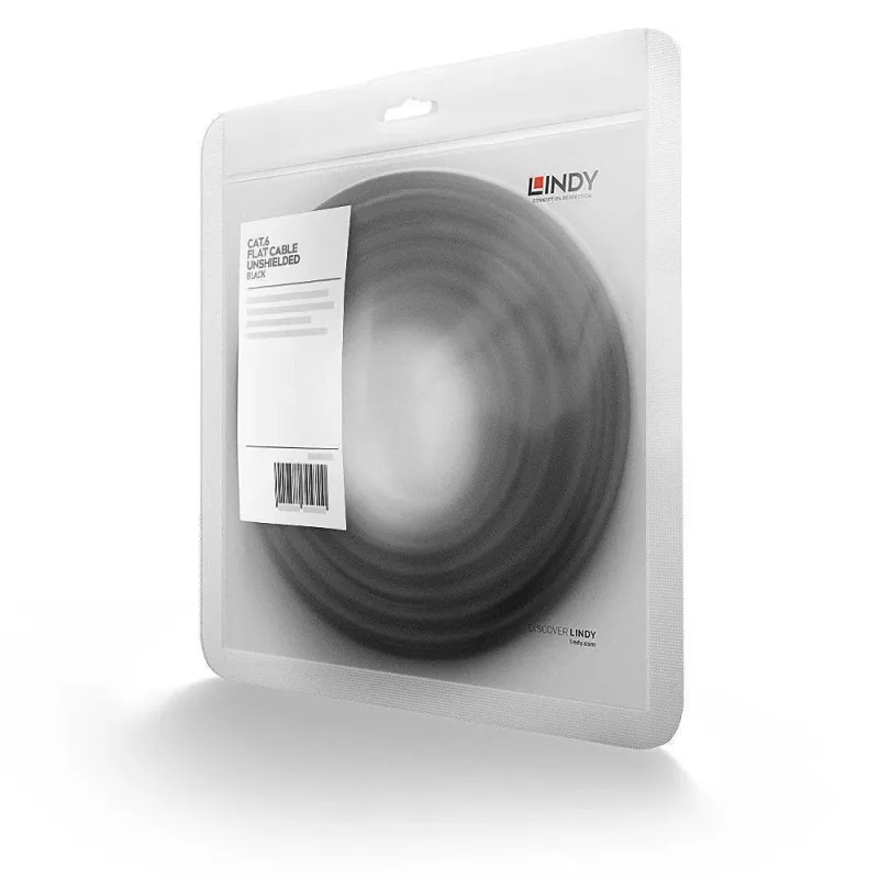 Cable cat6 u-utp 5m-black 47524 lindy