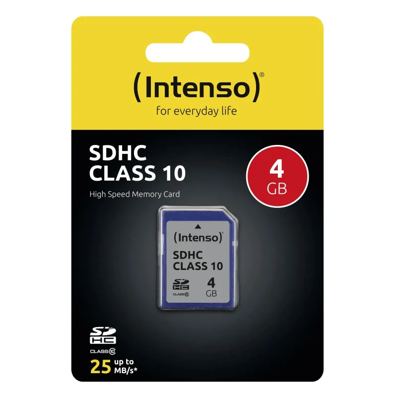 Memory sdhc 4gb c10-3411450 intenso