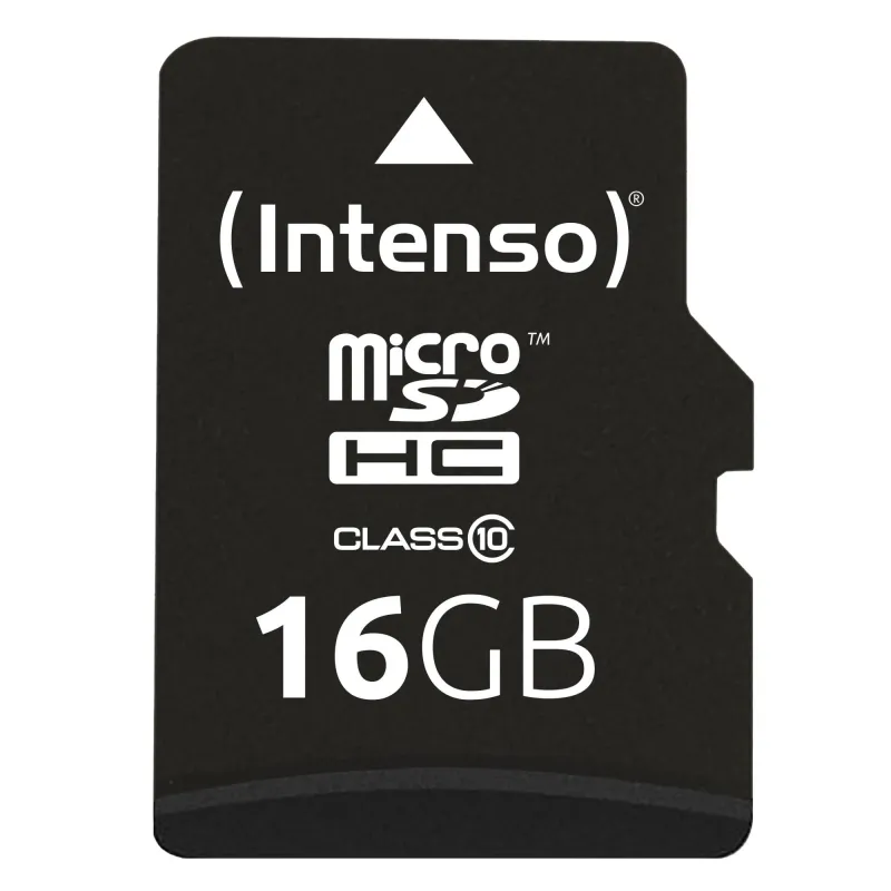 Memory micro sdhc 16gb c10-w-adapter 3413470 intenso