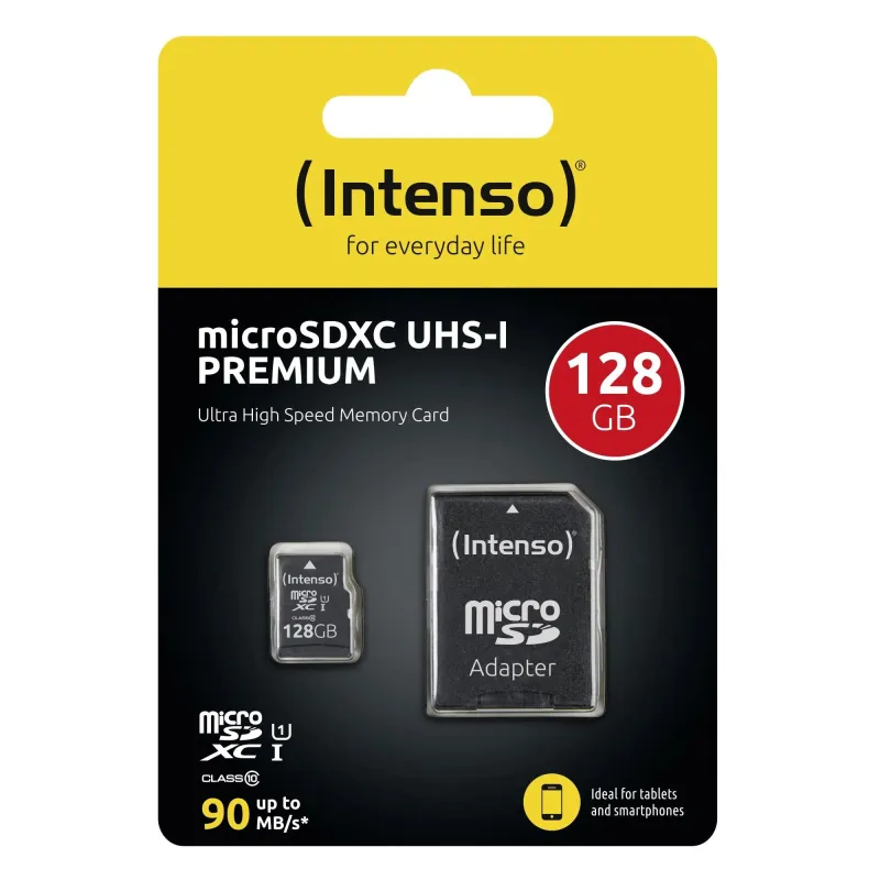 Memory micro sdxc 128gb uhs-i-w-adapter 3423491 intenso