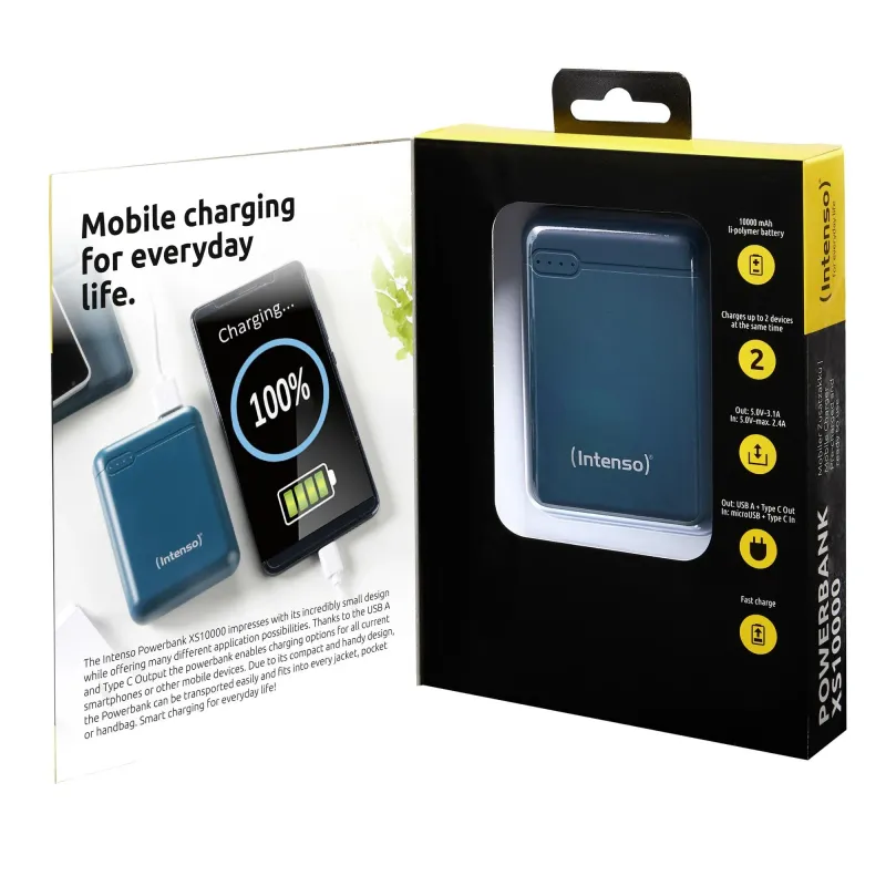 Power bank usb 10000mah-petrol xs10000 intenso
