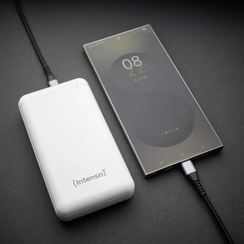 Power bank usb 20000mah-white xs20000 intenso