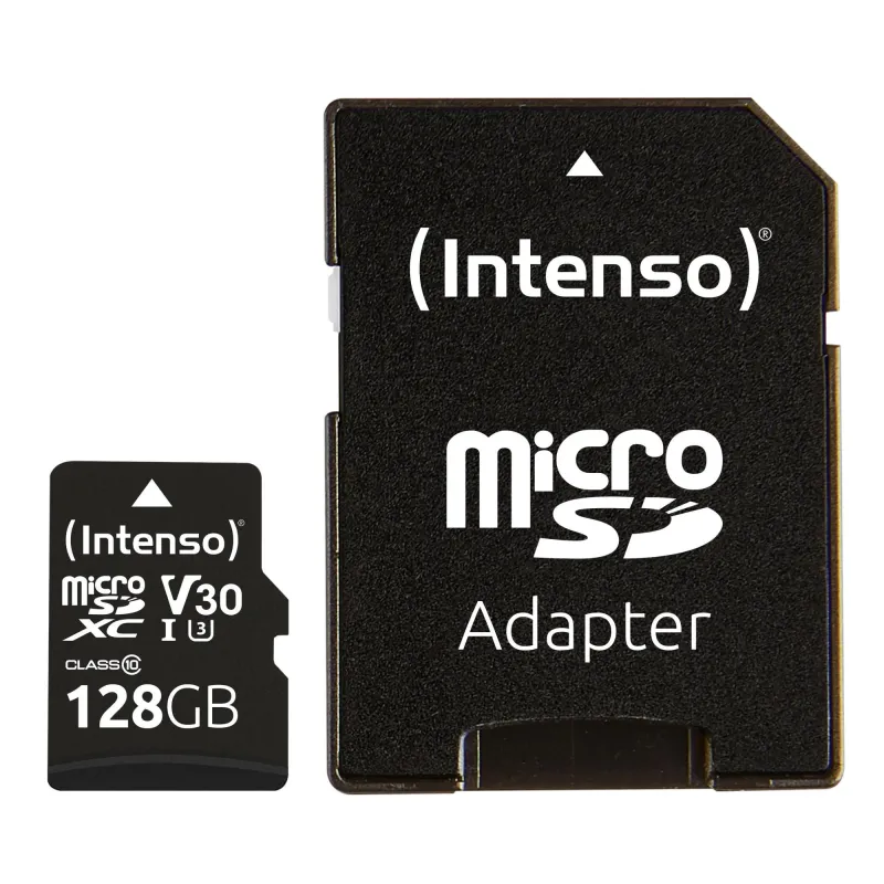 Memory micro sdxc 128gb c10-w-adapter 3433491 intenso