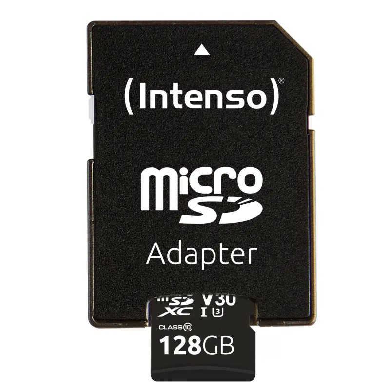 Memory micro sdxc 128gb c10-w-adapter 3433491 intenso