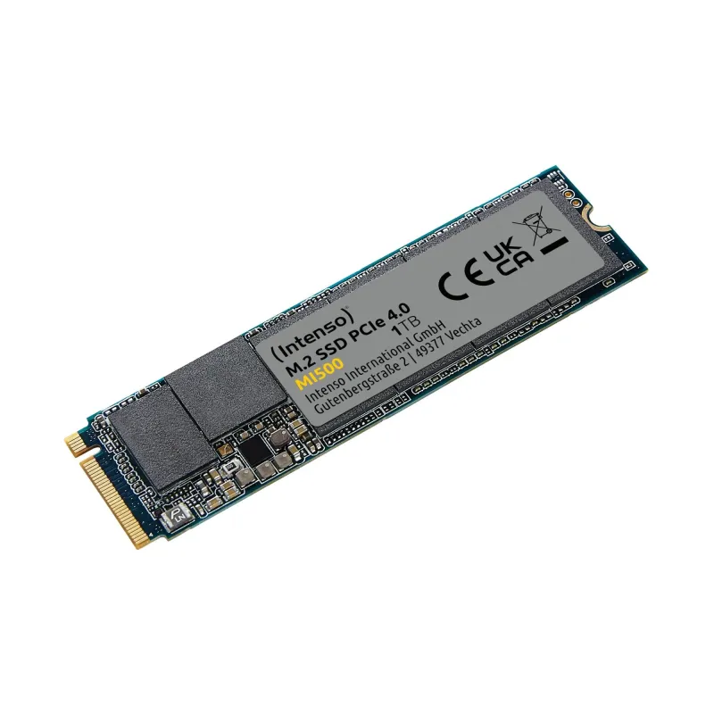 SSD-INTENSO-MI500-1TB-M.2-NVMe-3D NAND-Write speed 4500 MBytes-sec-Read speed 5300 MBytes-sec-4mm-TBW 600 TB-MTBF 1500000