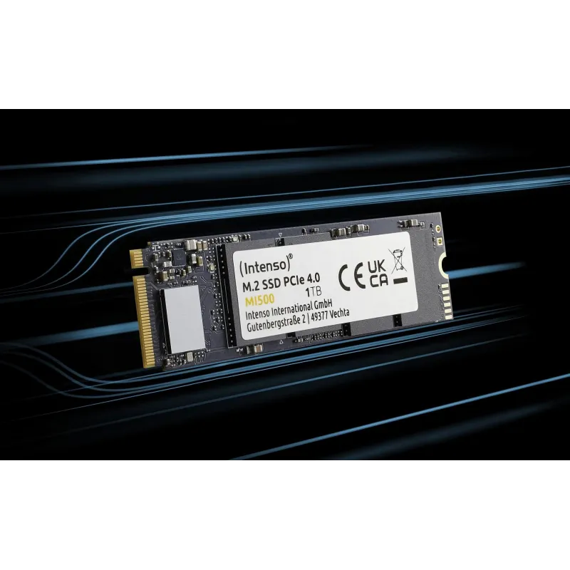SSD-INTENSO-MI500-1TB-M.2-NVMe-3D NAND-Write speed 4500 MBytes-sec-Read speed 5300 MBytes-sec-4mm-TBW 600 TB-MTBF 1500000