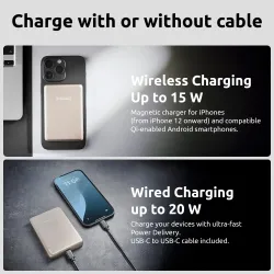 Power bank usb 10000mah mag-champagne 7344031 intenso