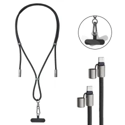 Cable usb-c to usb-c 1.65m-lanyard black 7991000 intenso