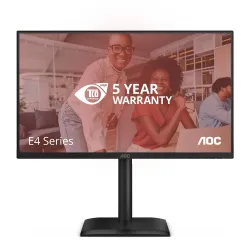 LCD Monitor-AOC- 60.5 cm ,23.8,-1920 x 1080 pixels-Full HD-Native aspect ratio 16:9-LED-Flat-24E4U