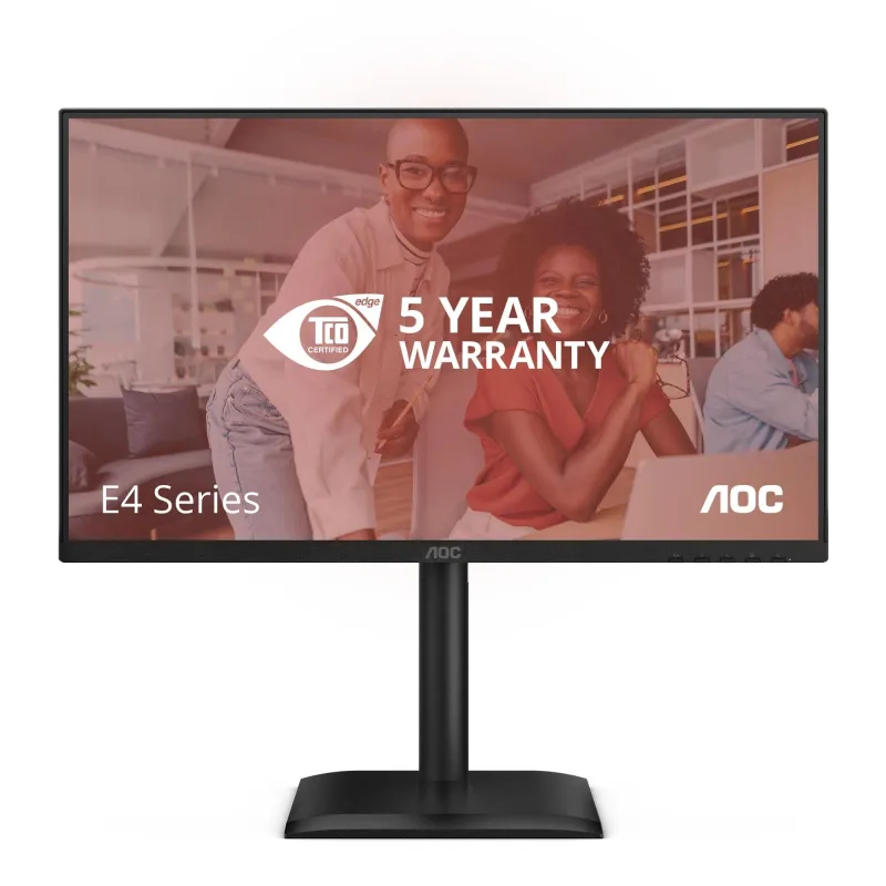 LCD Monitor-AOC- 60.5 cm ,23.8,-1920 x 1080 pixels-Full HD-Native aspect ratio 16:9-LED-Flat-24E4U