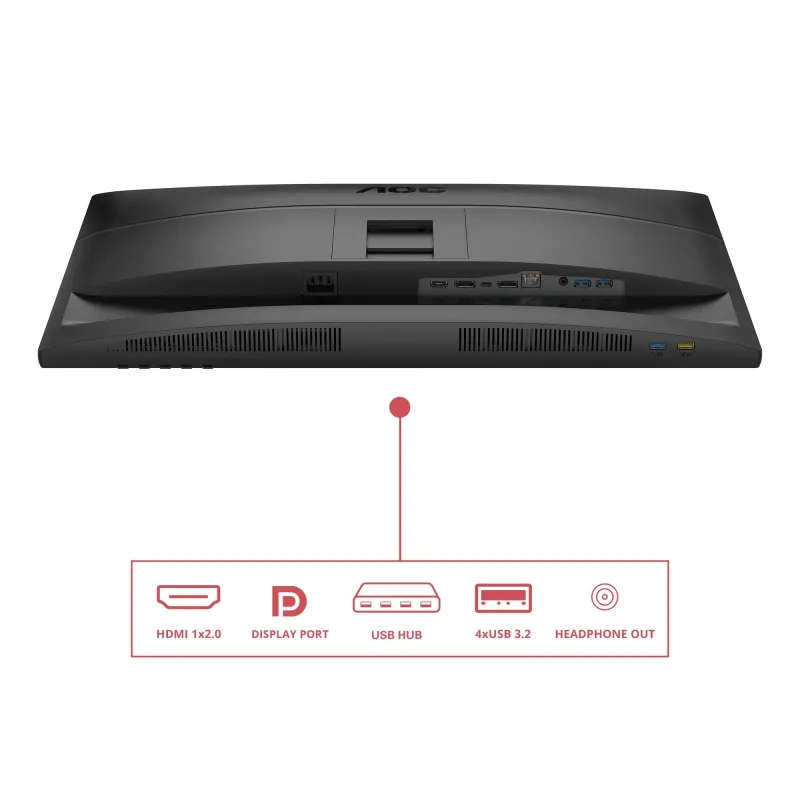 LCD Monitor-AOC-27 -2560 x 1440 pixels-Quad HD-Native aspect ratio 16:9-LED-Flat-Q27E4CV