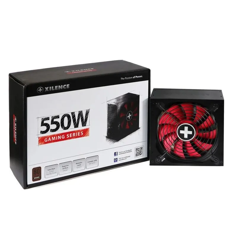 Power Supply-XILENCE-550 Watts-Efficiency 80 PLUS BRONZE-PFC Active-XN215