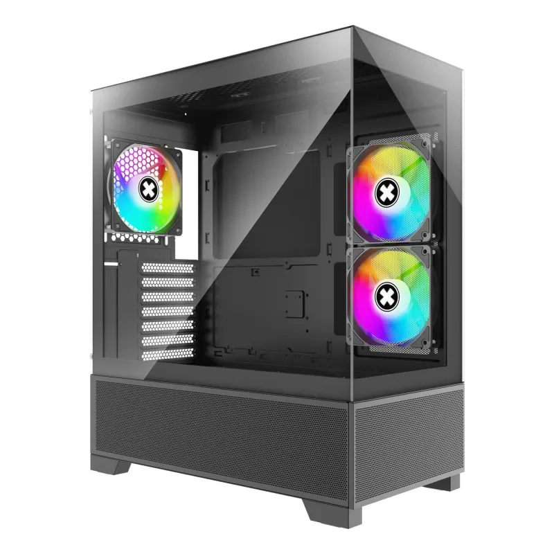 Case-XILENCE-XG172-MidiTower-Case product features Fan control panel-Transparent panel-Not included-Colour Black-XG172