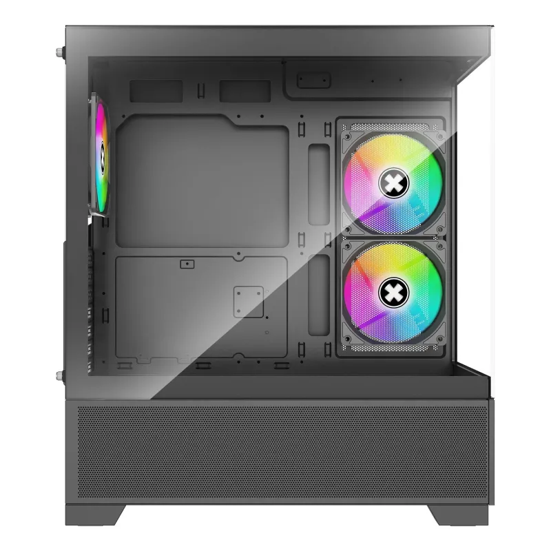 Case-XILENCE-XG172-MidiTower-Case product features Fan control panel-Transparent panel-Not included-Colour Black-XG172
