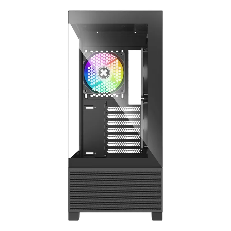 Case-XILENCE-XG172-MidiTower-Case product features Fan control panel-Transparent panel-Not included-Colour Black-XG172
