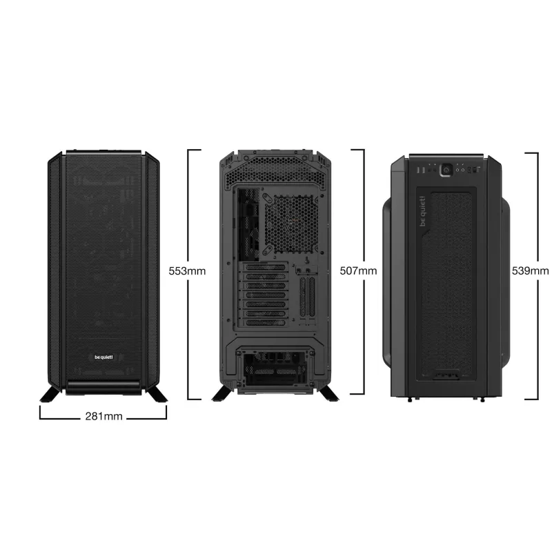 Case-BE QUIET-Silent Base 802 Black-MidiTower-Not included-ATX-EATX-MicroATX-MiniITX-Colour Black-BG039