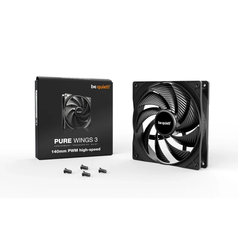 Case fan 140mm pure wings 3-pwm high-speed bl109 be quiet