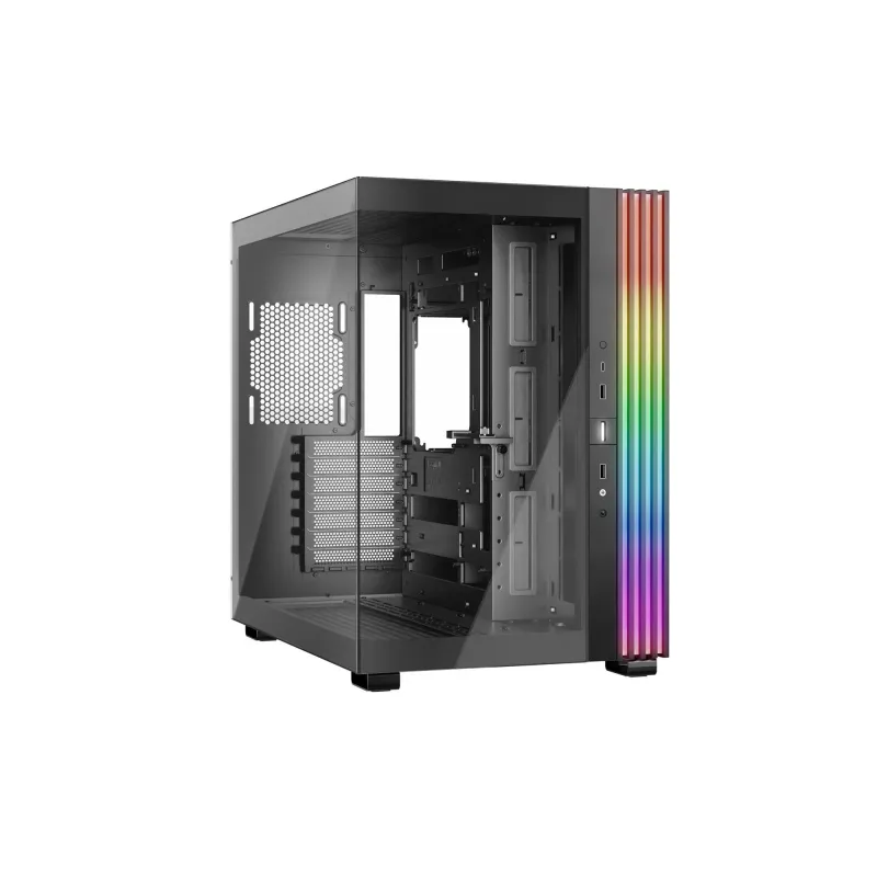 Case-BE QUIET-LIGHT BASE 600 DX-Tower-Case product features Transparent panel-ATX-MicroATX-MiniITX-Colour Black-BGW65