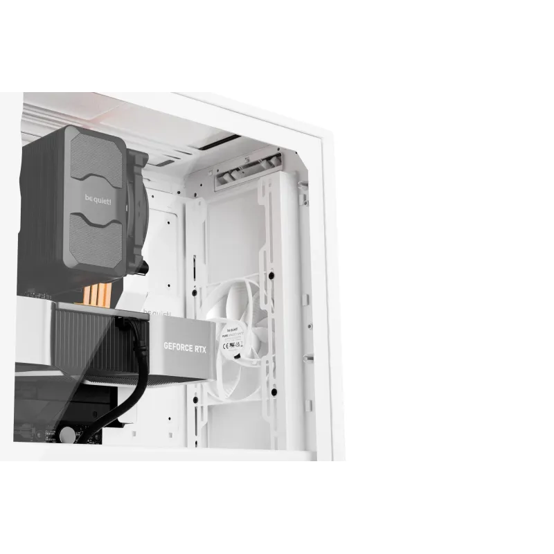 Case-BE QUIET-BGW75-MidiTower-Case product features Transparent panel-Not included-ATX-MicroATX-MiniITX-Colour White-BGW75