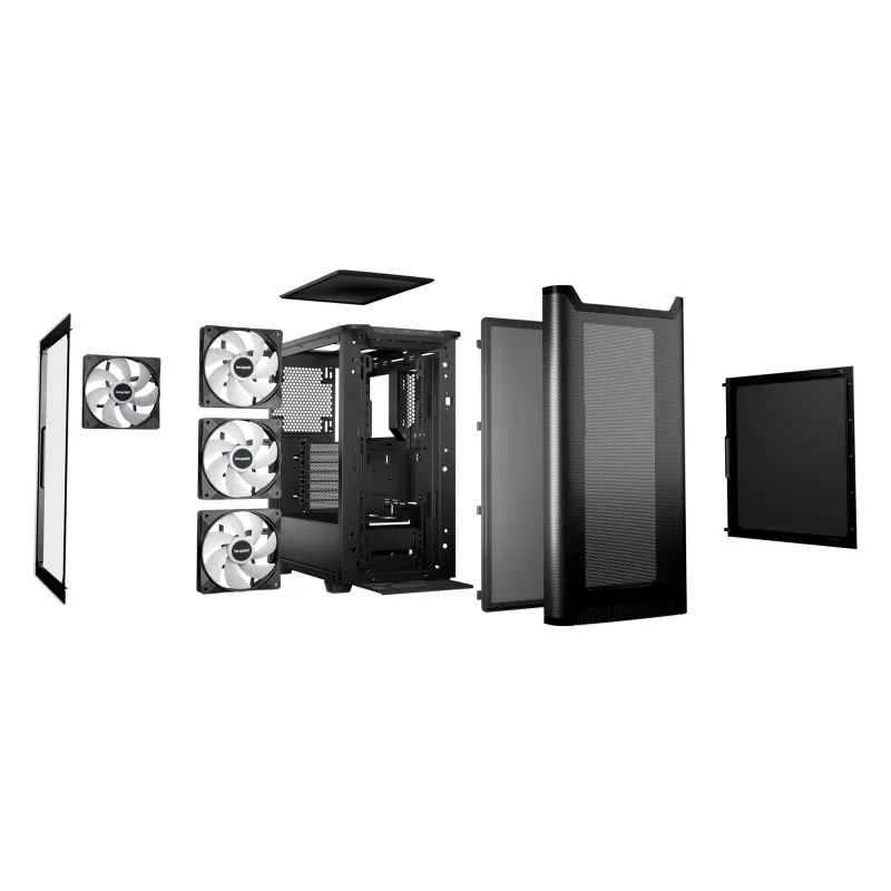 Case-BE QUIET-PURE BASE 501 DX-MidiTower-Case product features Transparent panel-Not included-ATX-MicroATX-MiniITX-Colour
