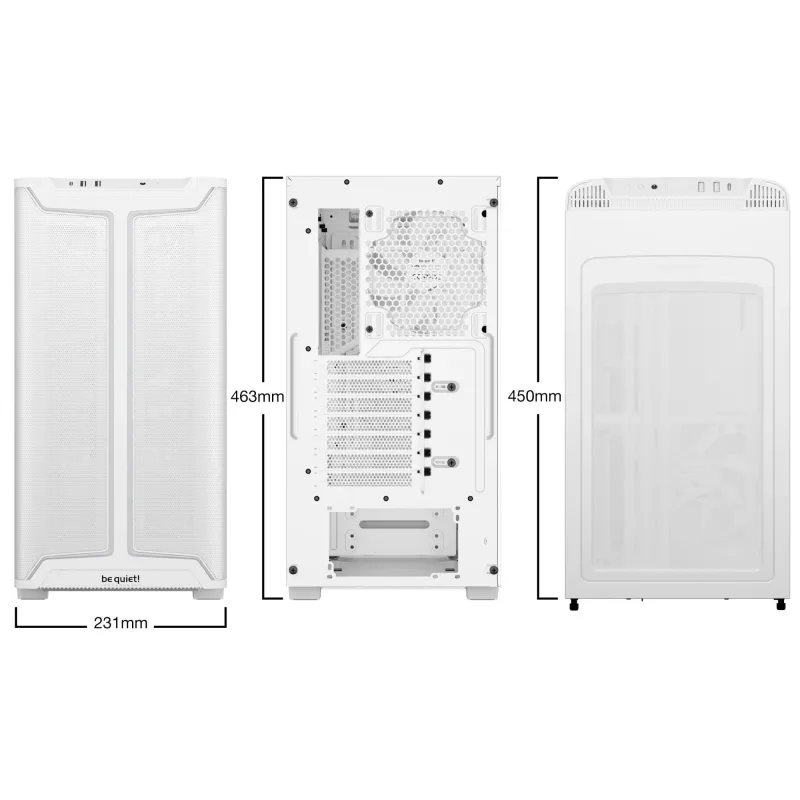 Case-BE QUIET-PURE BASE 501 DX-MidiTower-Case product features Transparent panel-Not included-ATX-MicroATX-MiniITX-Colour