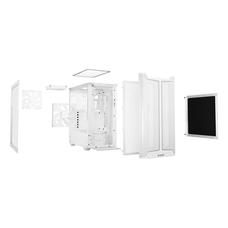 Case-BE QUIET-PURE BASE 501 DX-MidiTower-Case product features Transparent panel-Not included-ATX-MicroATX-MiniITX-Colour