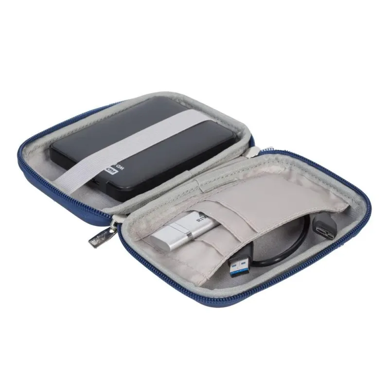 Hdd acc case-9101 ,pu, light blue rivacase