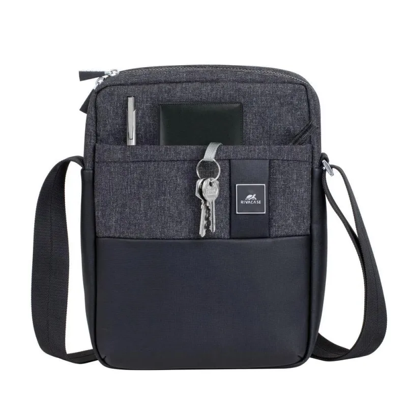 Tablet case crossbody 11-8811 black melange rivacase