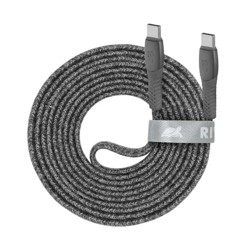 Cable usb-c to usb-c 2.1m-grey ps6105 gr21 rivacase