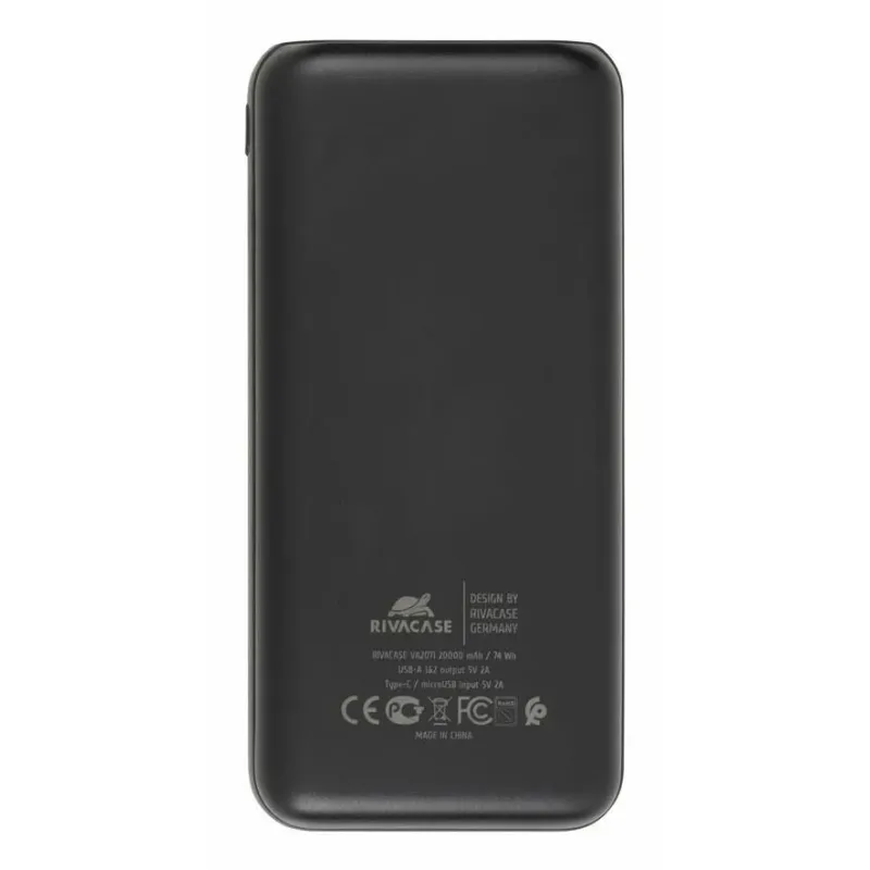 Power bank usb 20000mah-va2071 black rivacase
