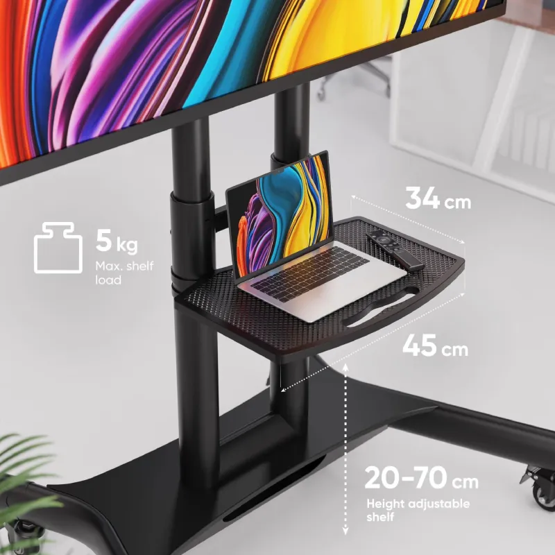 Tv set acc mobile stand-40-70-black ts1551-b onkron