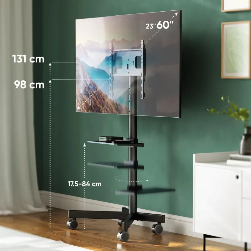 Tv set acc adjustable stand-26-65 black ts1137-b onkron