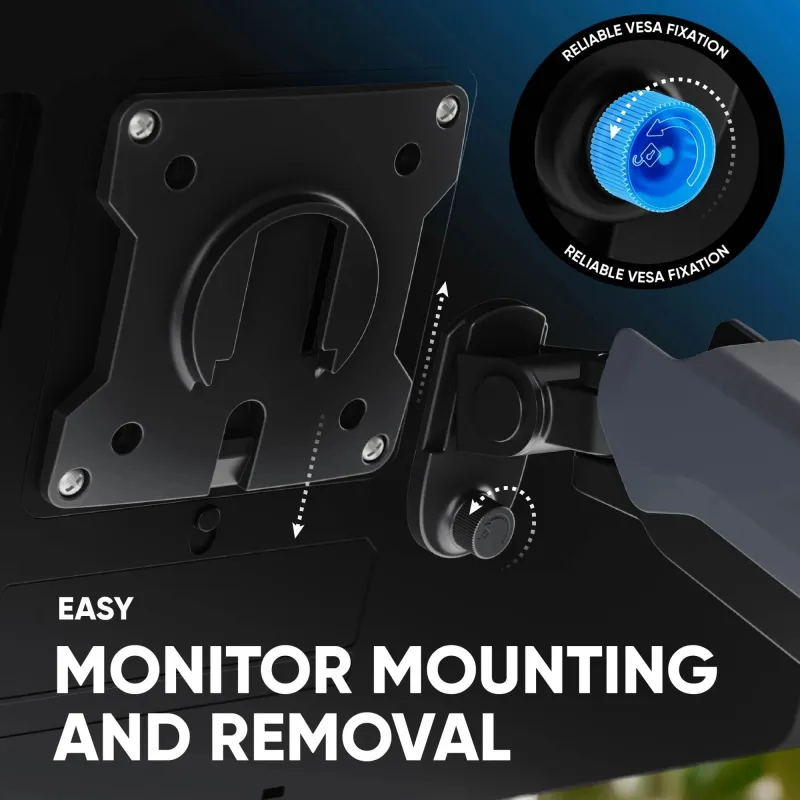 Monitor acc desk mount-17-45 graphite g95-g onkron